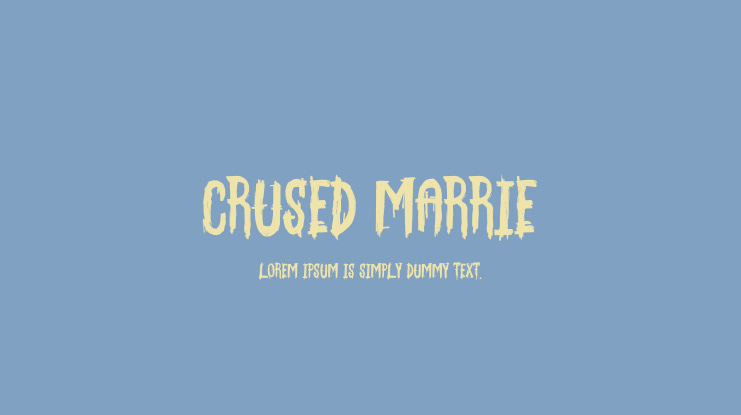 Crused Marrie Font