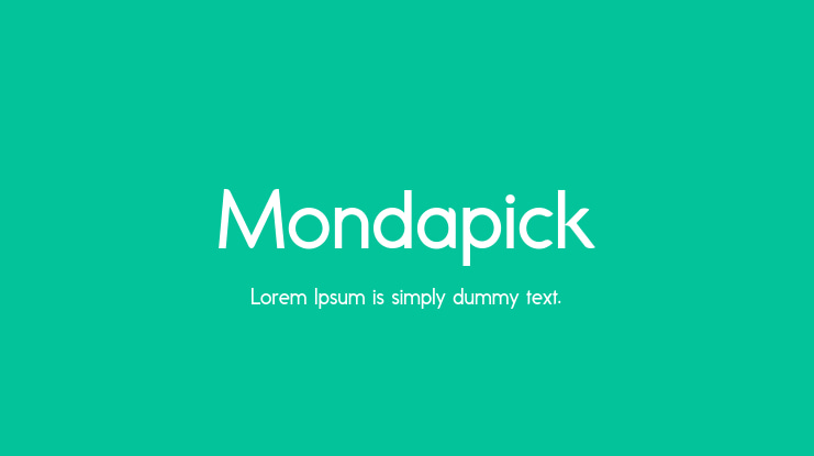 Mondapick Font