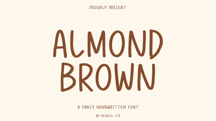 Almond Brown Font