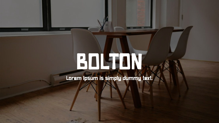 BOLTON Font