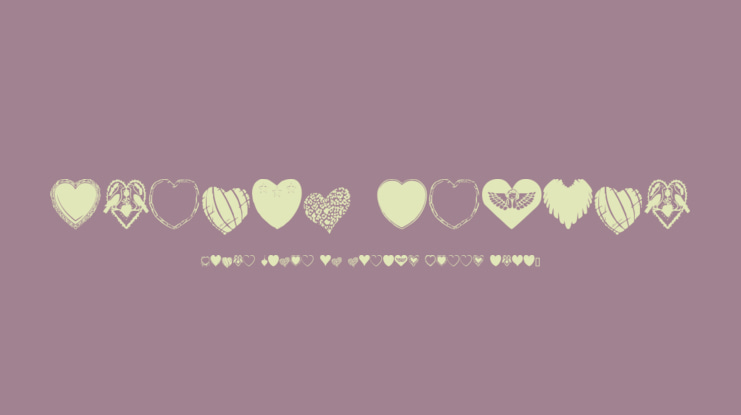 Hearts Galore Font
