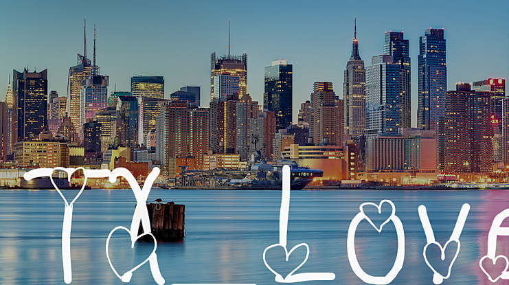 TX Love Font