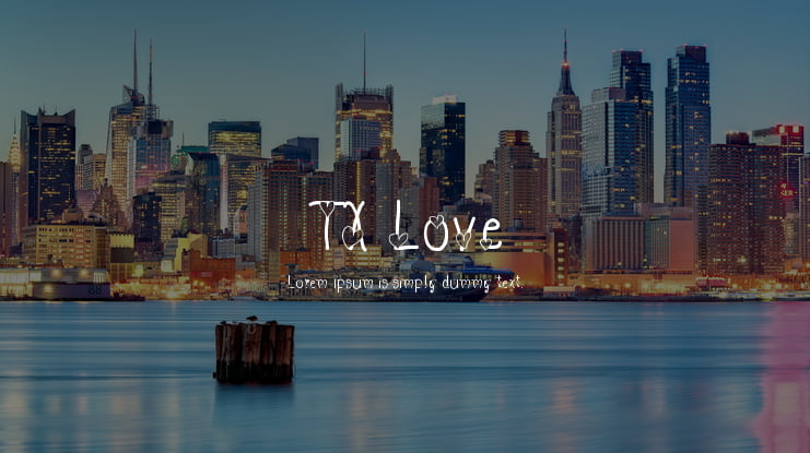 TX Love Font