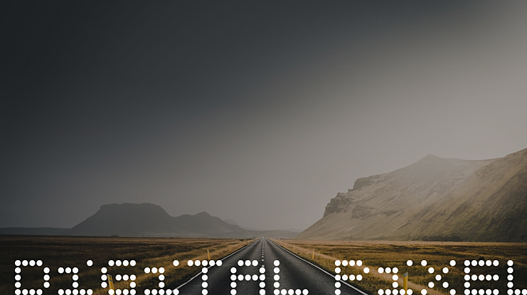 Digital Pixel Sony Font