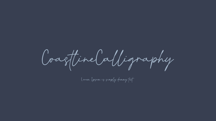 CoastlineCalligraphy Font