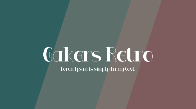 Gakers Retro Font