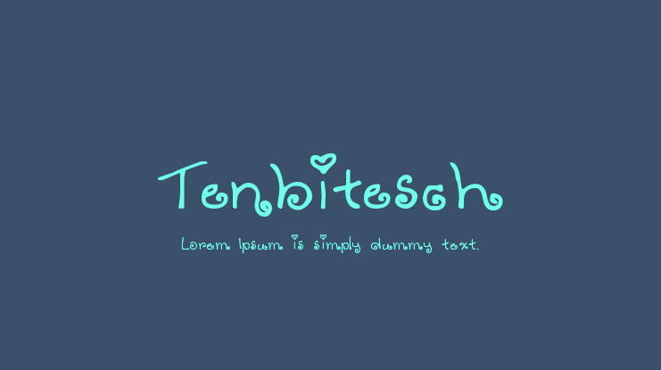 Tenbitesch Font