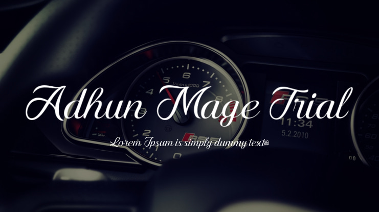 Adhun Mage Trial Font