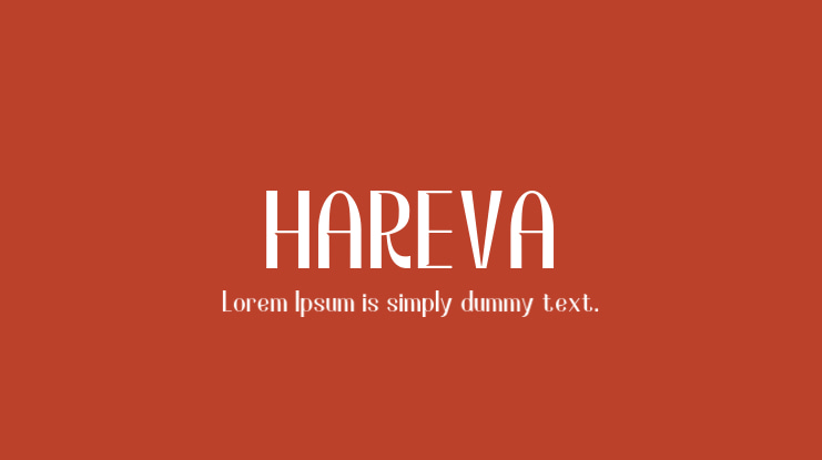 HAREVA Font
