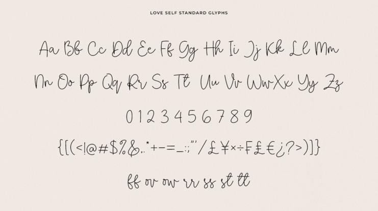 Love Self Font