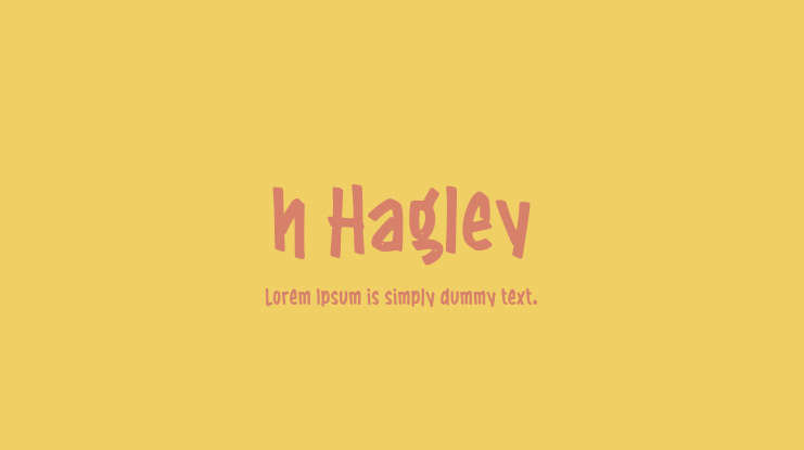 h Hagley Font