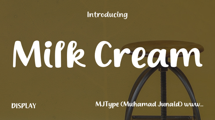 Milk Cream Font