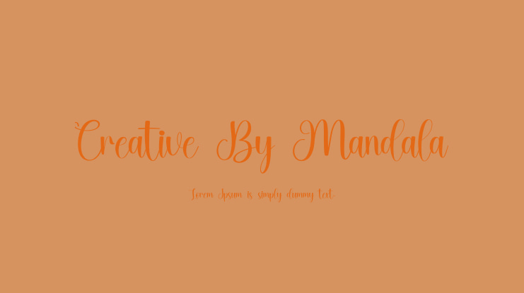 Creative By Mandala Font