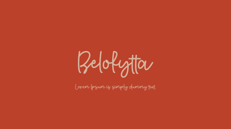 Belofytta Font