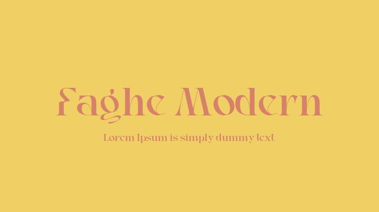 Faghe Modern Font