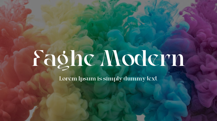Faghe Modern Font