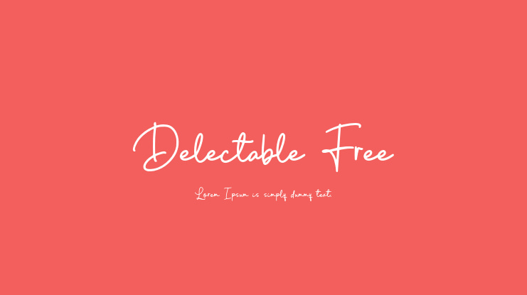 Delectable Free Font
