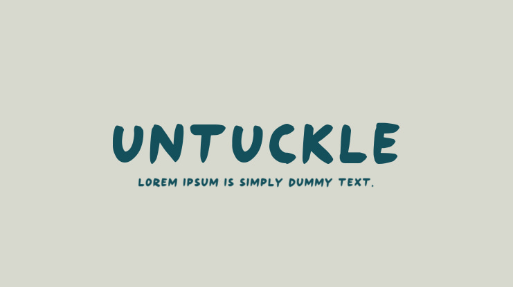 Untuckle Font
