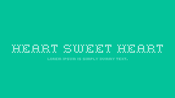 Heart Sweet Heart Font