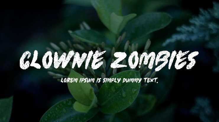 Clownie Zombies Font
