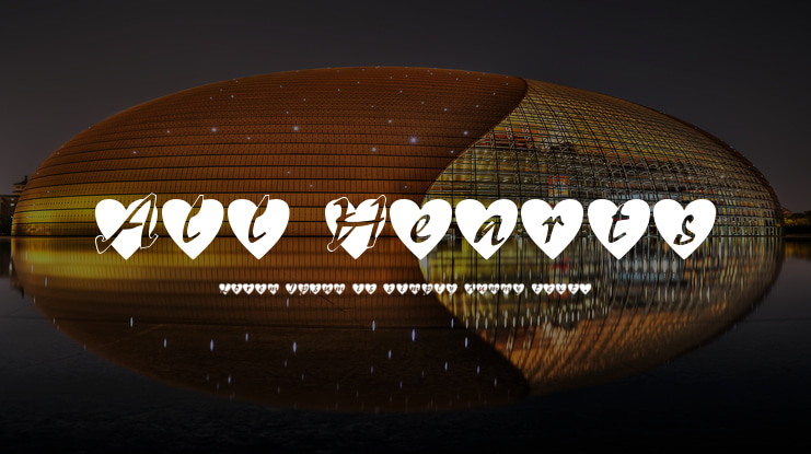All Hearts Font