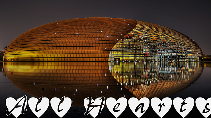 All Hearts Font