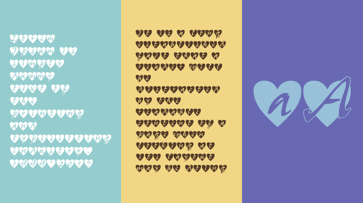 All Hearts Font