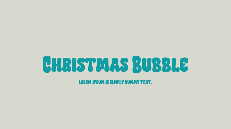 Christmas Bubble Font