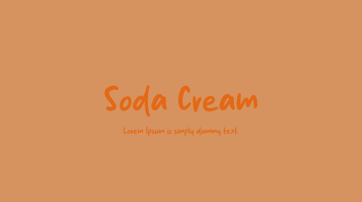 Soda Cream Font