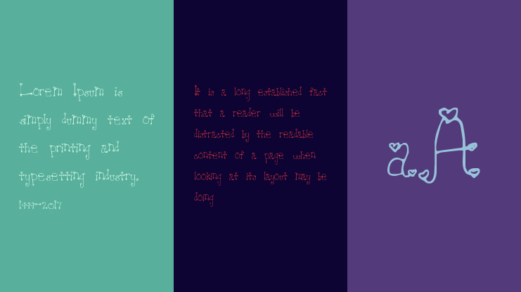 Heartache Teen Crush Font