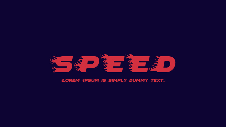 SPEED Font