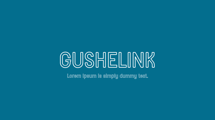 GUSHELINK Font Family