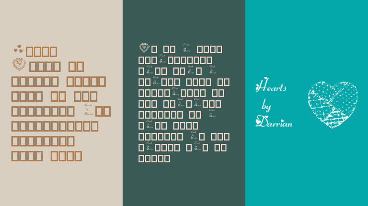 Hearts by Darrian Font