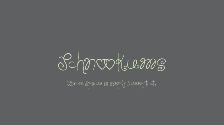 Schnookums Font