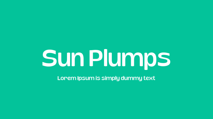 Sun Plumps Font Family