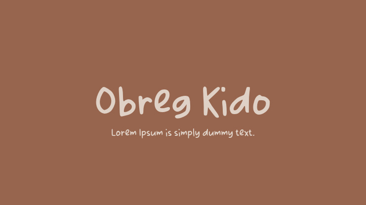 Obreg Kido Font