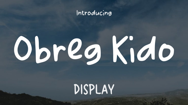 Obreg Kido Font