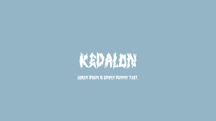 KEDALON Font