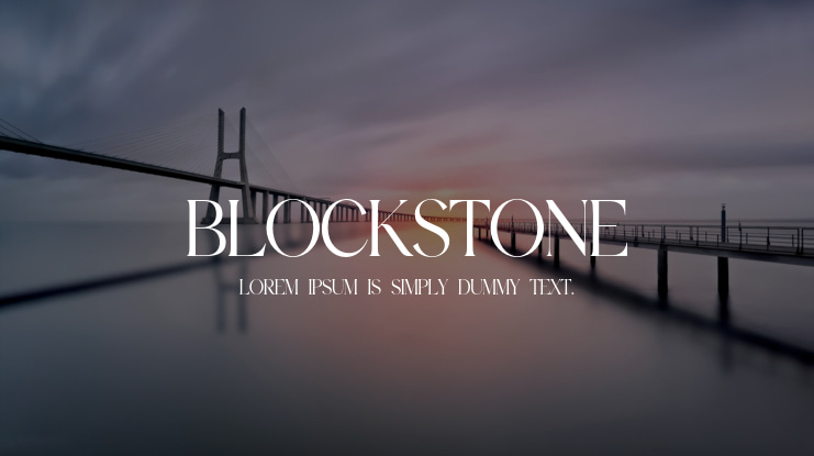 blockstone Font