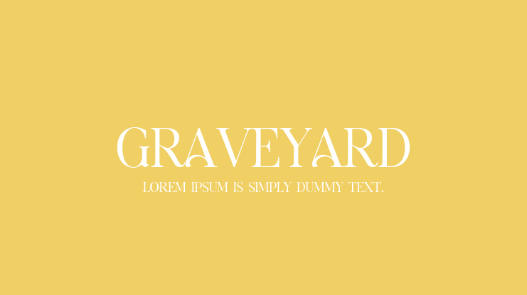 Graveyard Font