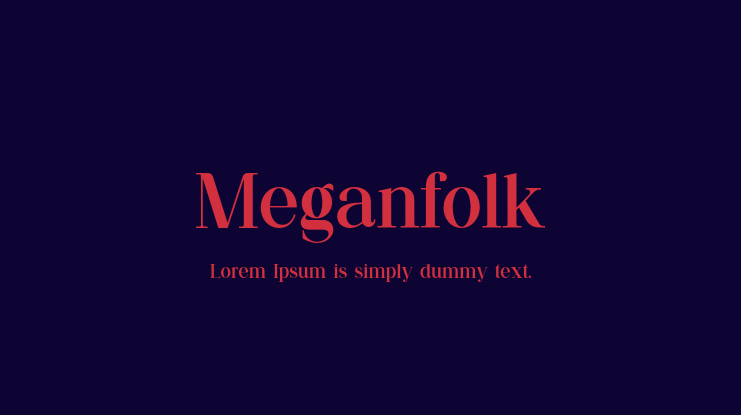 Meganfolk Font Family