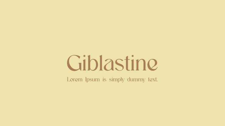 Giblastine Font