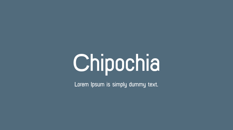 Chipochia Font Family