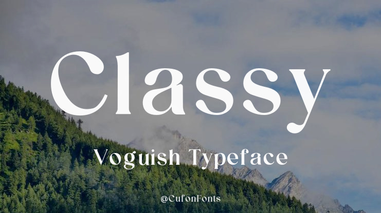 Classy Voguish Font