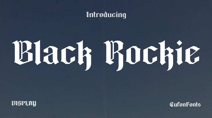 Black Rockie Font