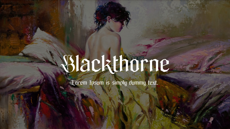 Blackthorne Font