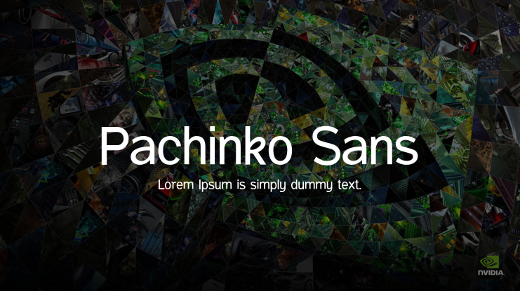 Pachinko Sans Font Family