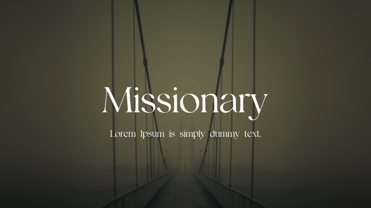 Missionary Font Family