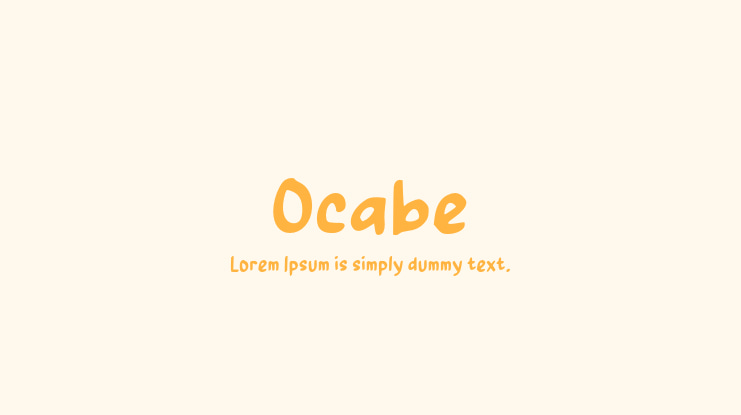 Ocabe Font