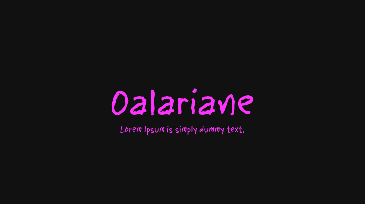 Oalariane Font